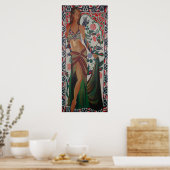 Poster Danseur Du Ventre Turc Avec Arrière-Groupe D'Art T (Cuisine)