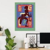 Poster Danseur du Voodoo après Matisse (Bureau à domicile)