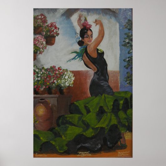 Poster Danseur espagnol (Devant)