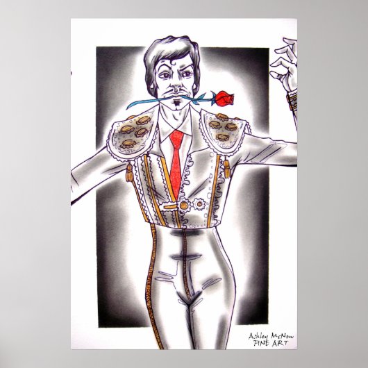 Poster Danseur espagnol (Devant)