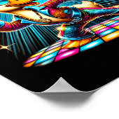 Poster Danseur esthétique Disco Duck (Coin)