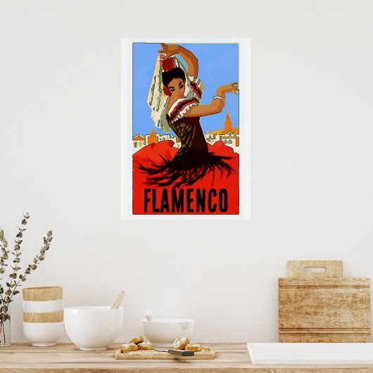 Poster Danseur flamenco (Cuisine)