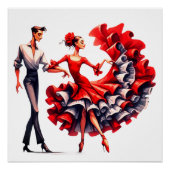 Poster Danseur flamenco (Devant)