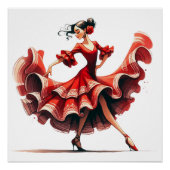 Poster Danseur flamenco (Devant)
