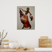 Poster Danseur flamenco (Cuisine)