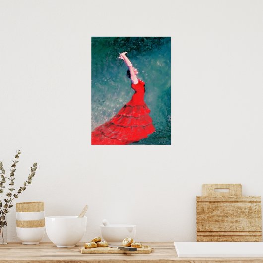 Poster Danseur flamenco (Cuisine)