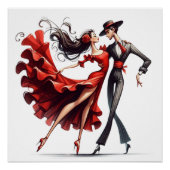 Poster Danseur flamenco (Devant)