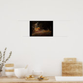 Poster Danseur flamenco en fractale (Cuisine)