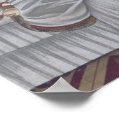 Poster Danseur indien en Sari (Coin)