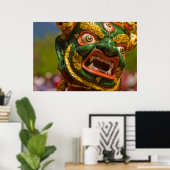 Poster Danseur masqué asiatique (Bureau à domicile)