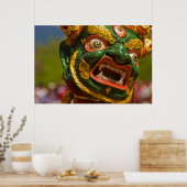 Poster Danseur masqué asiatique (Cuisine)