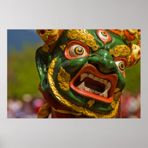 Poster Danseur masqué asiatique