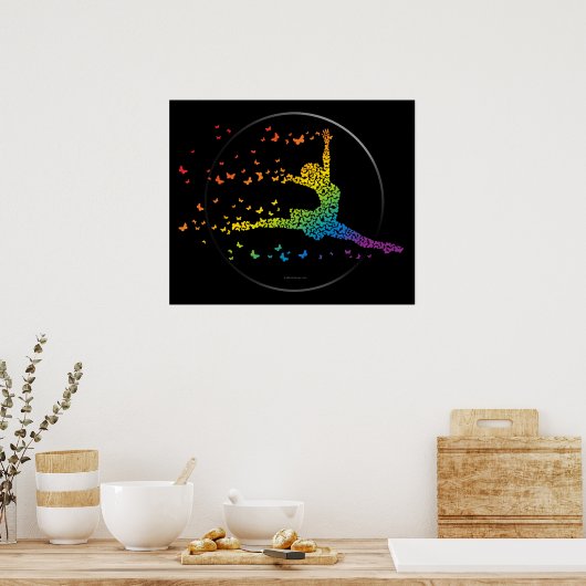 Poster Danseur papillon (Cuisine)