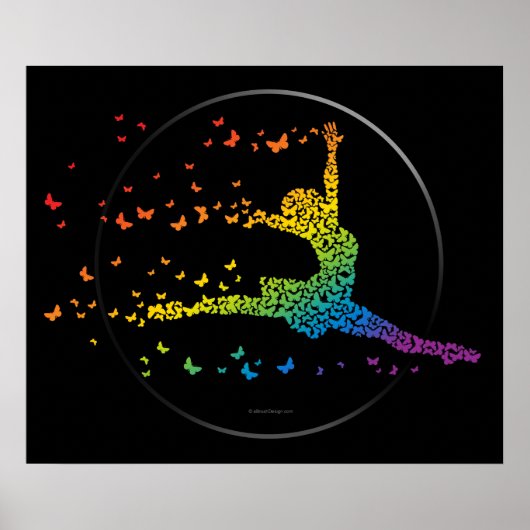 Poster Danseur papillon (Devant)