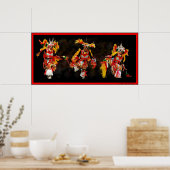Poster Danseur tribal (Cuisine)