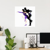Poster Danseurs (Bureau à domicile)