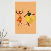 Poster Danseurs africains (Cuisine)