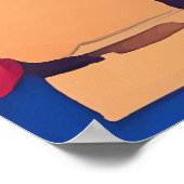 Poster Danseurs africains aquarelle (Coin)