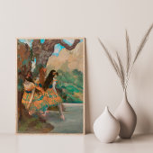 Poster Danseurs Ballerina en Orange par Edgar Degas Vinta