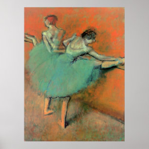 Poster Danseurs classiques à la barre par Edgar Degas