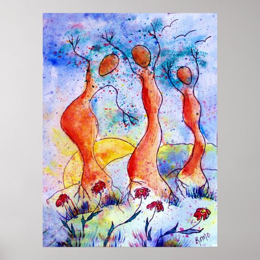 Poster Danseurs d'arbres (Devant)