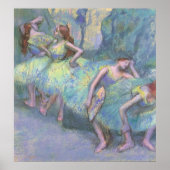 Poster Danseurs de ballet dans les ailes par Edgar Degas (Devant)