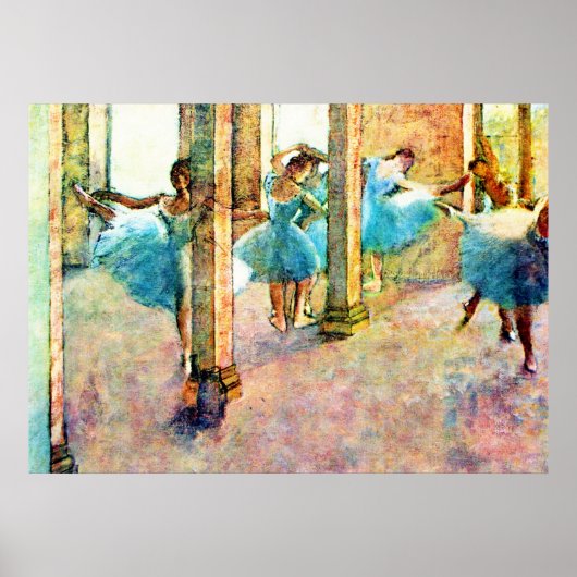 Poster Danseurs de ballet ~ Edgar Degas (Devant)