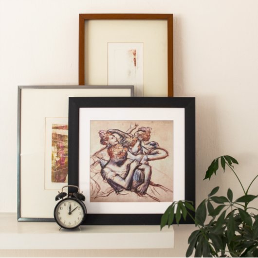 Poster Danseurs de ballet en demi-figure par Edgar Degas