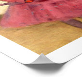 Poster Danseurs de ballet en rose par Edgar Degas (Coin)