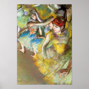 Poster Danseurs de ballet sur scène par Degas