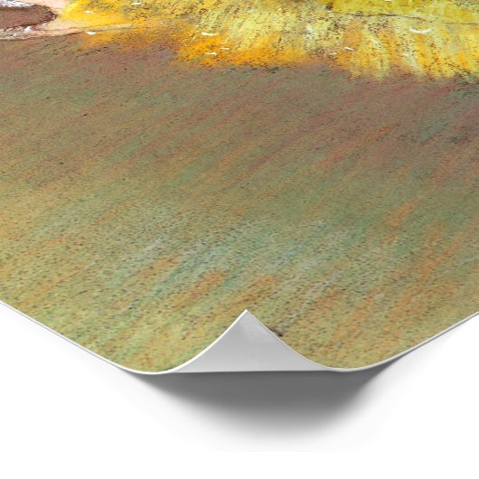 Poster Danseurs de ballet sur scène par Degas (Coin)