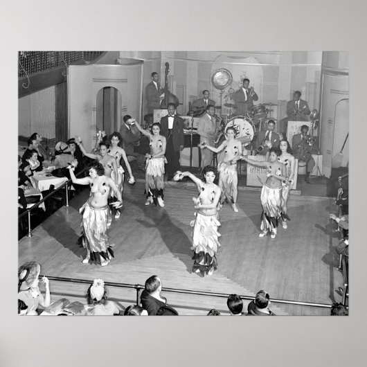 Poster Danseurs de cabaret, 1941. Photo vintage (Devant)