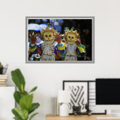 Poster Danseurs de moines tibétains (Bureau à domicile)