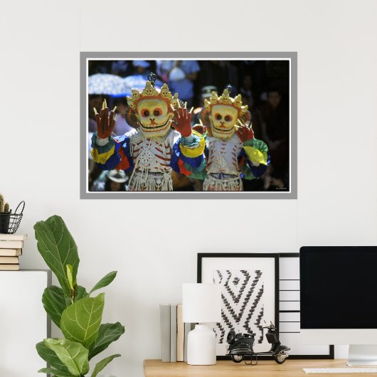 Poster Danseurs de moines tibétains (Bureau à domicile)