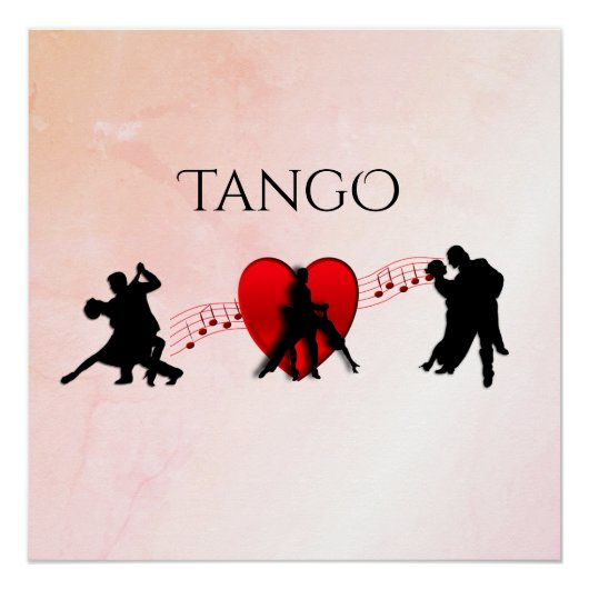 Poster Danseurs de tango (Devant)