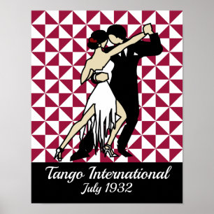 Poster Danseurs de tango