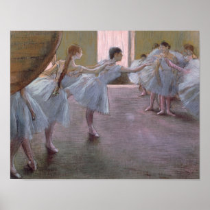 Poster Danseurs d'Edgar Degas   à la répétition,