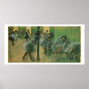Poster Danseurs d'Edgar Degas   préparant