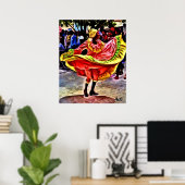 POSTER DANSEURS EN CARRÉ CUBAIN (Bureau à domicile)