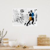 Poster Danseurs en Nouvelle-Orléans (Cuisine)