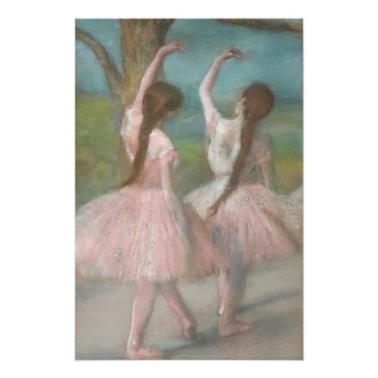 Poster Danseurs en Pink Edgar Degas (Devant)
