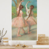 Poster Danseurs en rose, c. 1885, Edgar Degas (Cuisine)