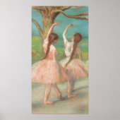 Poster Danseurs en rose par Edgar Degas, Ballet Art Vinta (Devant)