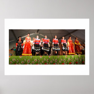Poster Danseurs et chanteurs cosaques