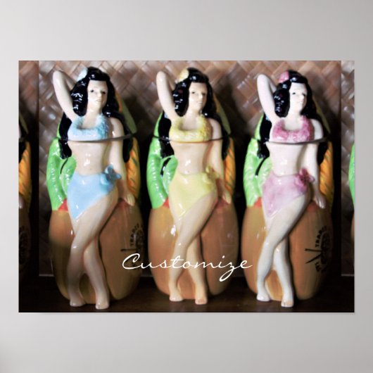 Poster Danseurs Hawaiian Hula Thunder_Cove (Devant)