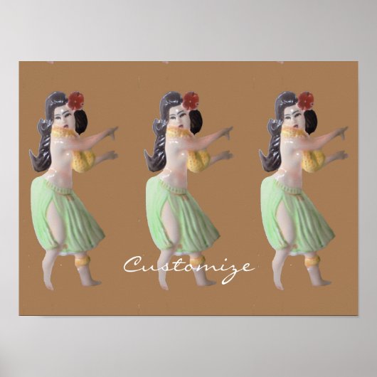 Poster Danseurs Hawaiian Hula Thunder_Cove (Devant)