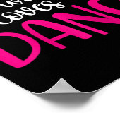 Poster Danseurs Juste Une Fille Qui Aime Danser Ballerina (Coin)