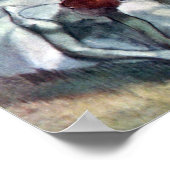 Poster Danseurs lacant leurs chaussures par Edgar Degas (Coin)