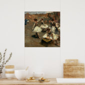 Poster Danseurs sur la scène - Edgar Degas - c1889 (Cuisine)