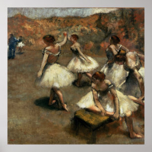 Poster Danseurs sur la scène - Edgar Degas - c1889